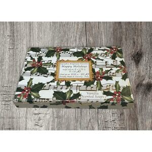 6 Vanilla Holiday Soaps Saponificio Artigianale Fiorinrino Italy Tuscany NEW